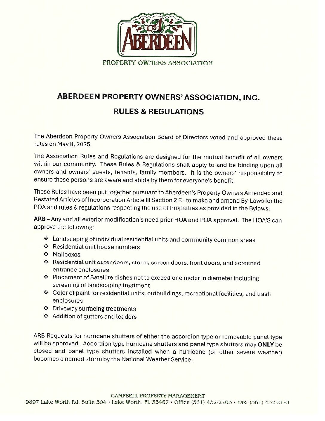 Adopted POA Rules May 2025 Final